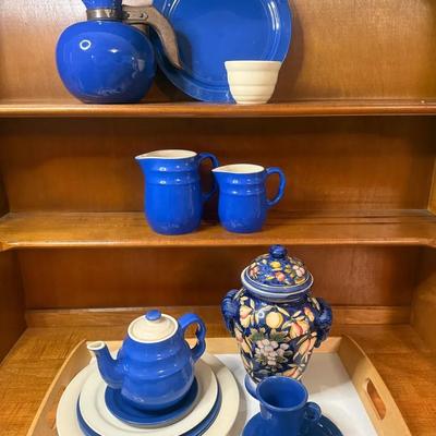 Cobalt blue oxford stoneware vernonware, bauer & more