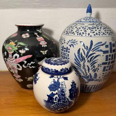 Asian style pottery