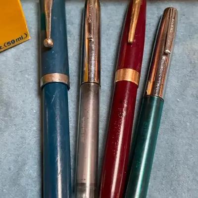 Sheaffer fountain pens one with 14k nib