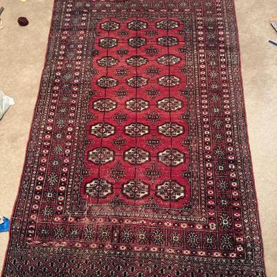 Turkmen tribal wool rug