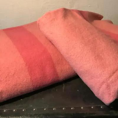 Two vintage hudson bay four point blankets