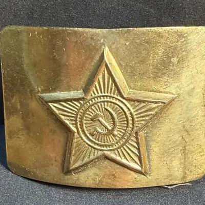 Soviet union belt buckle