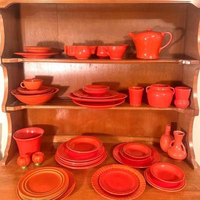 Variety of dishes california vernon ware german aza, & more