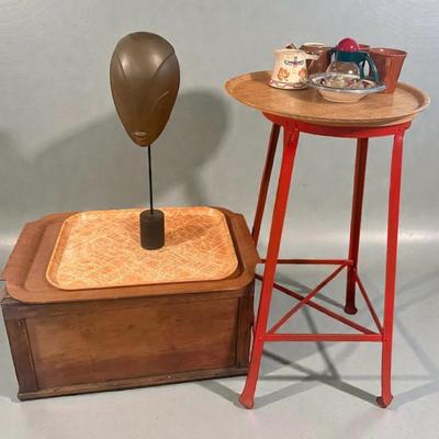 Stylized modern face sculpture