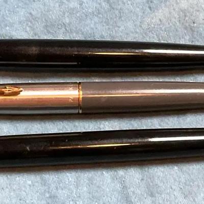 Trio of parker pens