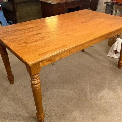 Wooden dining room table
