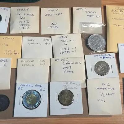 Coins a collection of european coins