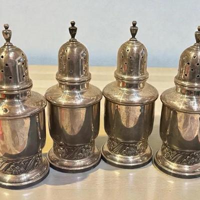 Floret" by mueck cary sterling salt & pepper shakers