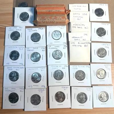 Us quarters various states