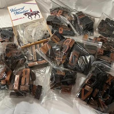 Letterpress wood and metal stamps