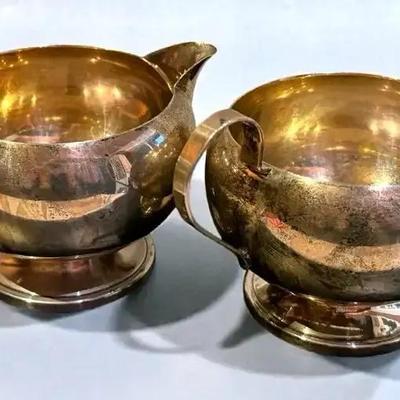 Sterling sugar creamer stamped h31