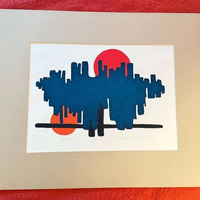 Reflections" by jeanne m hendrickson 1976