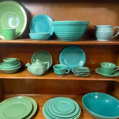 Variety of dishes california vernonware bauer, & more