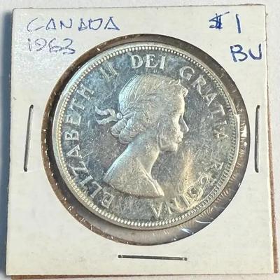 1963 canadian silver dollar
