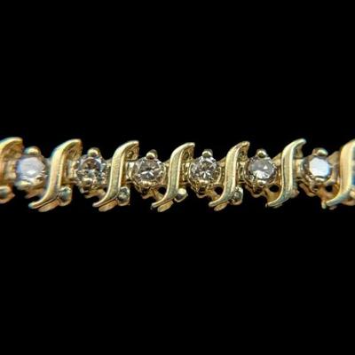 14K Yellow Gold Diamond Bracelet 2ct, NAGL #1226085