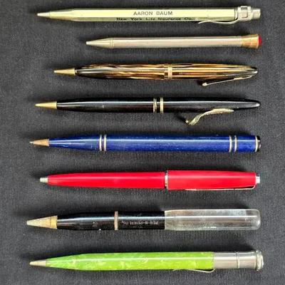 Group of 8 Vintage Pens and Pencils