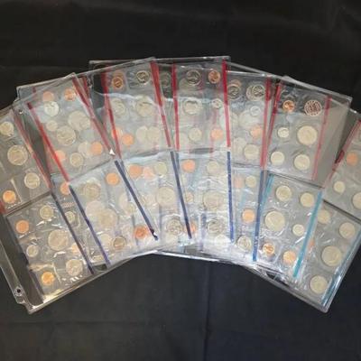 11 P&D US Mint Sets 1979-1989