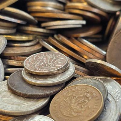Over 5lb of Foreign Coins - #2