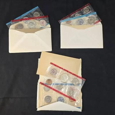 1968, 1969, & 1970 Silver P&D Mint Sets, All Original