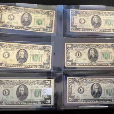 Federal Reserve $20 notes (1934)