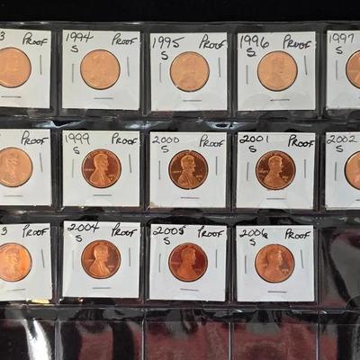 1993-2006, 14 Proof/Red Lincoln Cents
