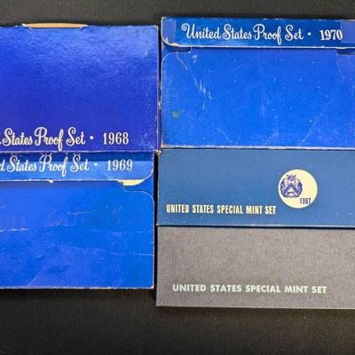 1966-1970 US Silver Proof Sets