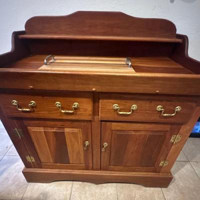 Vintage dry sink server buffet cabinet
