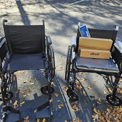 Set Of Two Drive Wheelchairs