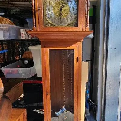 Seth Thomas Grandfather Clock with Moon Dial