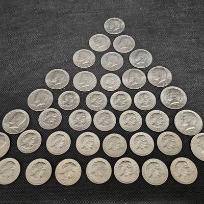 Susan B. Anthony Dollar Coins And Kennedy Half Dollars