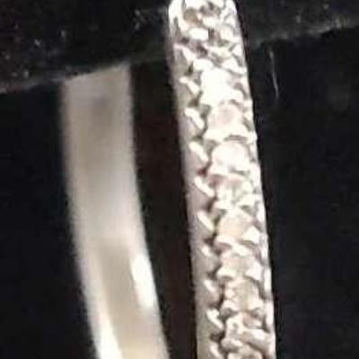 Diamond Earring (14K Post, 925 Hoop)