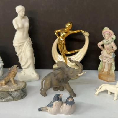 Vintage Porcelain And Stone Figures