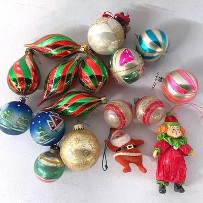 Shiny Brite Ornaments With Vintage Ornaments