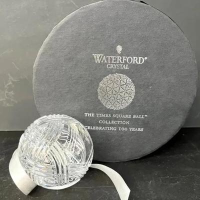 Waterford Crystal Courage Lead Crystal Ball Ornament in Box