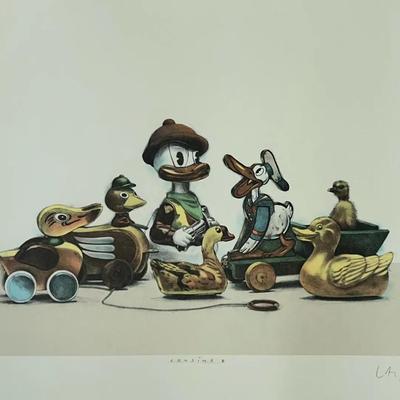 Lasse Aberg Serigraph “Cousins II” 1997