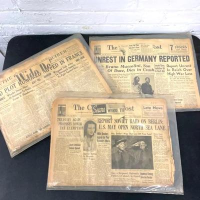 Three 1941 Cincinnati Newspapers 