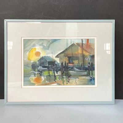 Original Steven Suchy Framed Watercolor 