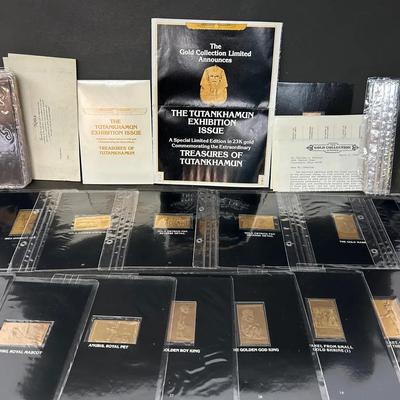 Gold Collection Tutankhamen Gold Foil Stamps 