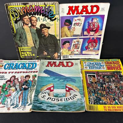 Vintage MAD, Cracked And Other Novelty Magazines 