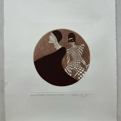 Guillaume Azoulay Etching “La Assassination De La Pierot”