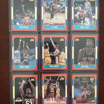 1986 Fleer Basketball Cards. Reggie Theus, Alton Lister,  Al Wood, and More