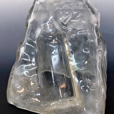 Rare Vintage ‘Oertels 92’ Beer Bottle Glorifier, Glass Bar Display  