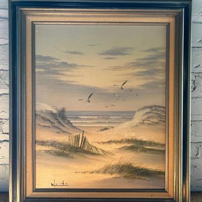 Oil Painting Of Beach Scene 