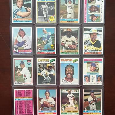 Vintage Baseball Cards. Babe Ruth, Robin Yount, George Brett, Tom Seaver, and More