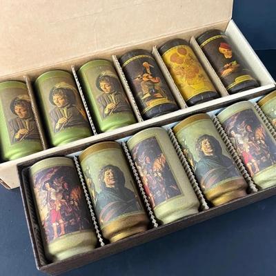 Jim Beam Collector’s Editions Masterpieces of Art Glassware Sets in Boxes