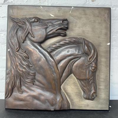 Porcelain Horses Wall Hanging