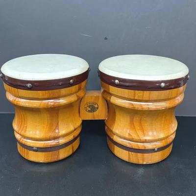 Vintage Leather Bongos Made In Mexico 