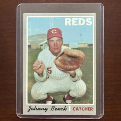 1970 Topps Baseball Card. Johnny Bench - Cincinnati Reds. Card #660