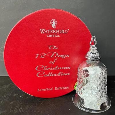 Waterford Crystal 12 Days of Christmas Bell-2 Turtle Doves in Original Box