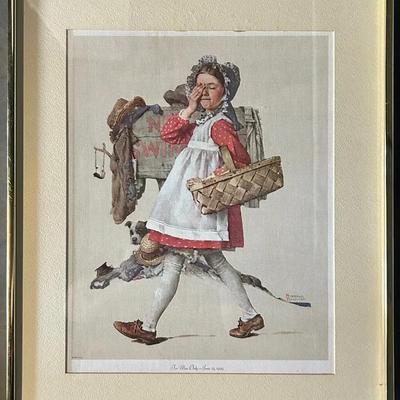 Print After Norman Rockwell’s “Men Only, No Peeking”